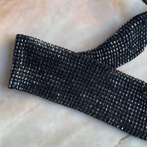 VINTAGE | Adjustable beaded tie-up belt - Picture 2 of 6
